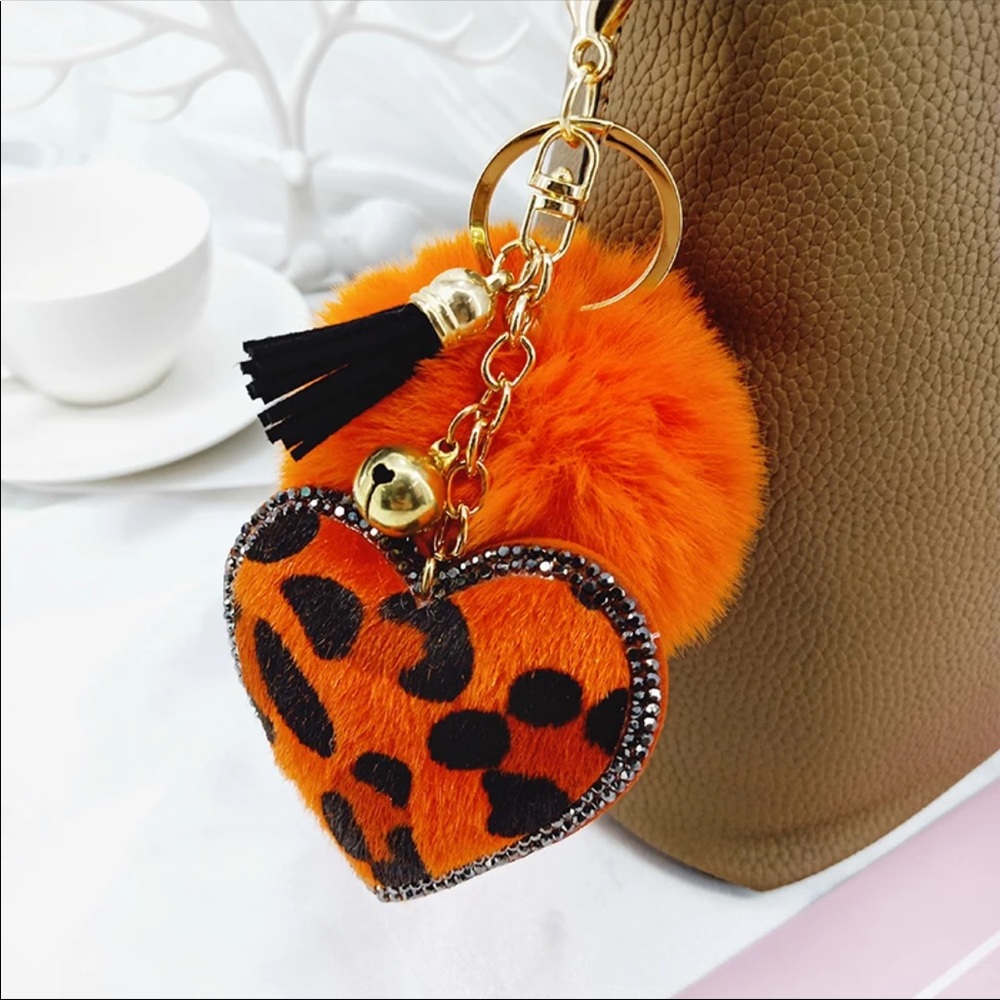 Leopard Patterned Key/Purse Charm